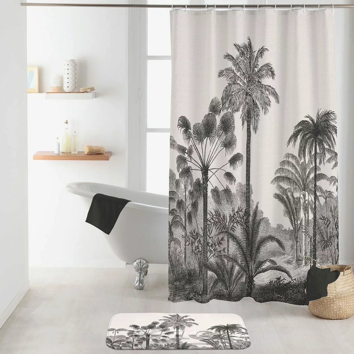 dynamic24 Duschvorhang, Motiv 180x200cm + Ringe günstig online kaufen