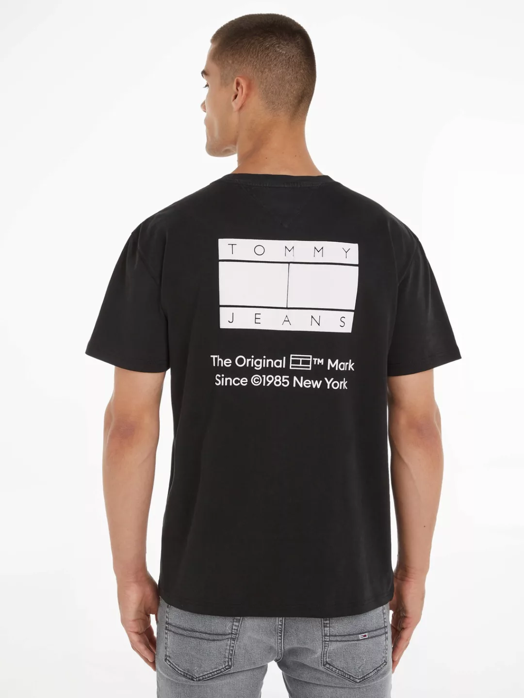 Tommy Jeans T-Shirt "TJM REG ESSENTIAL CB FLAG TEE", mit Rückenprint günstig online kaufen