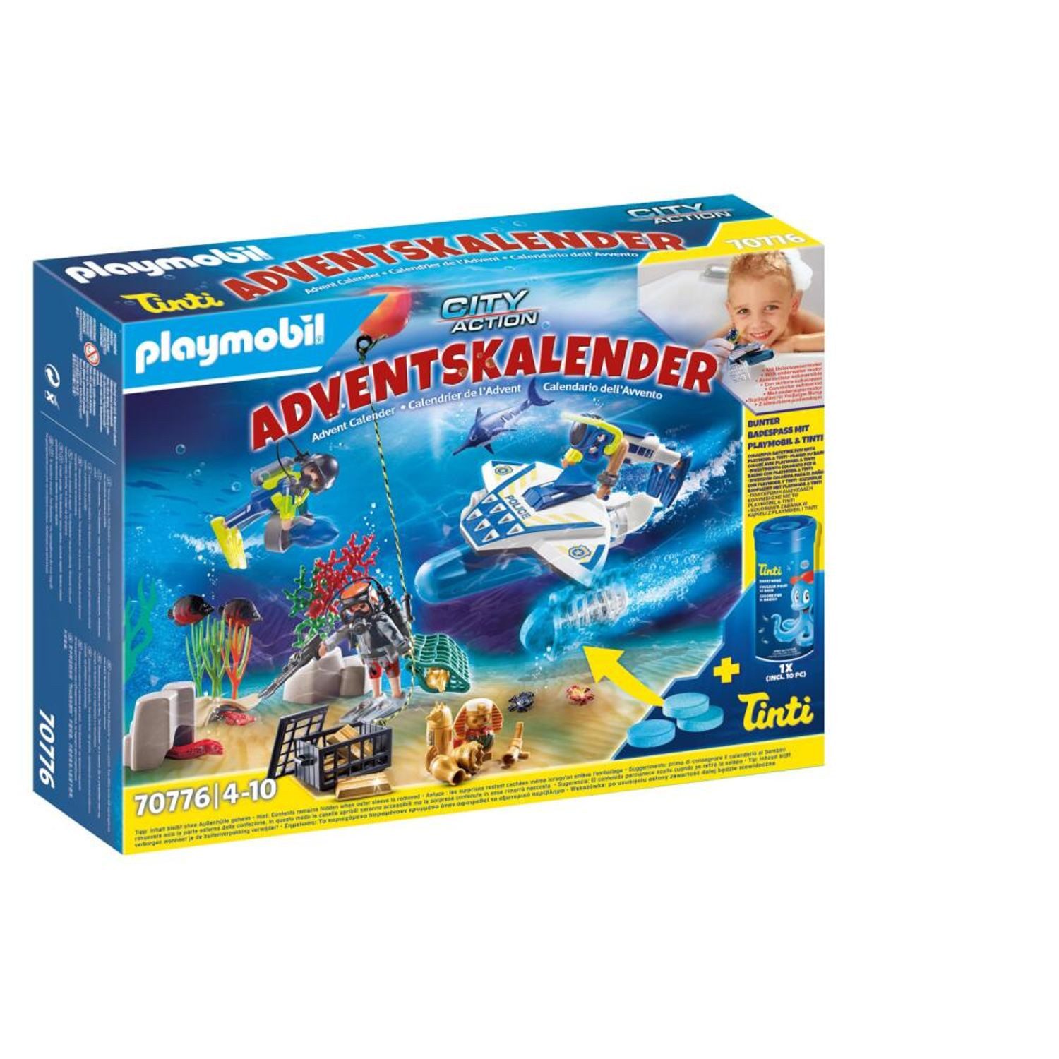 Playmobil® Spielfigur Playmobil Adventskalender Badespaß Polizeitaucheinsat günstig online kaufen