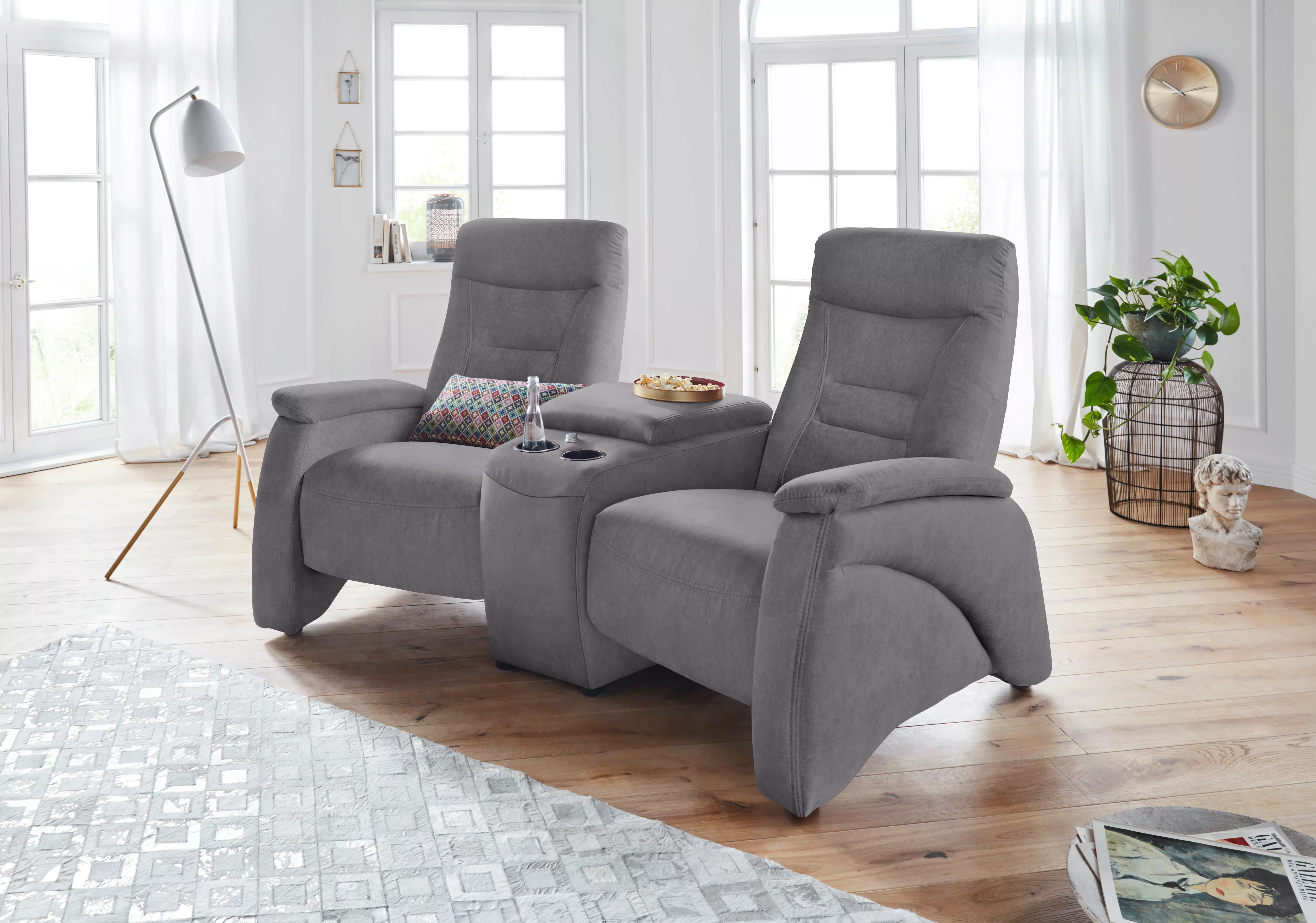 exxpo - sofa fashion 2,5-Sitzer "Ascoli, Kinosofa mit hohem Sitzkomfort, be günstig online kaufen