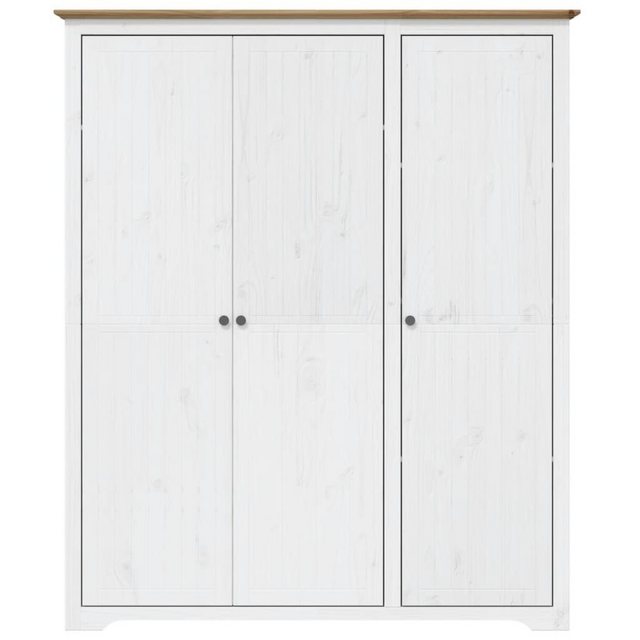 vidaXL Kleiderschrank Kleiderschrank BODO Weiß Braun 151,5x52x176,5 cm Kief günstig online kaufen