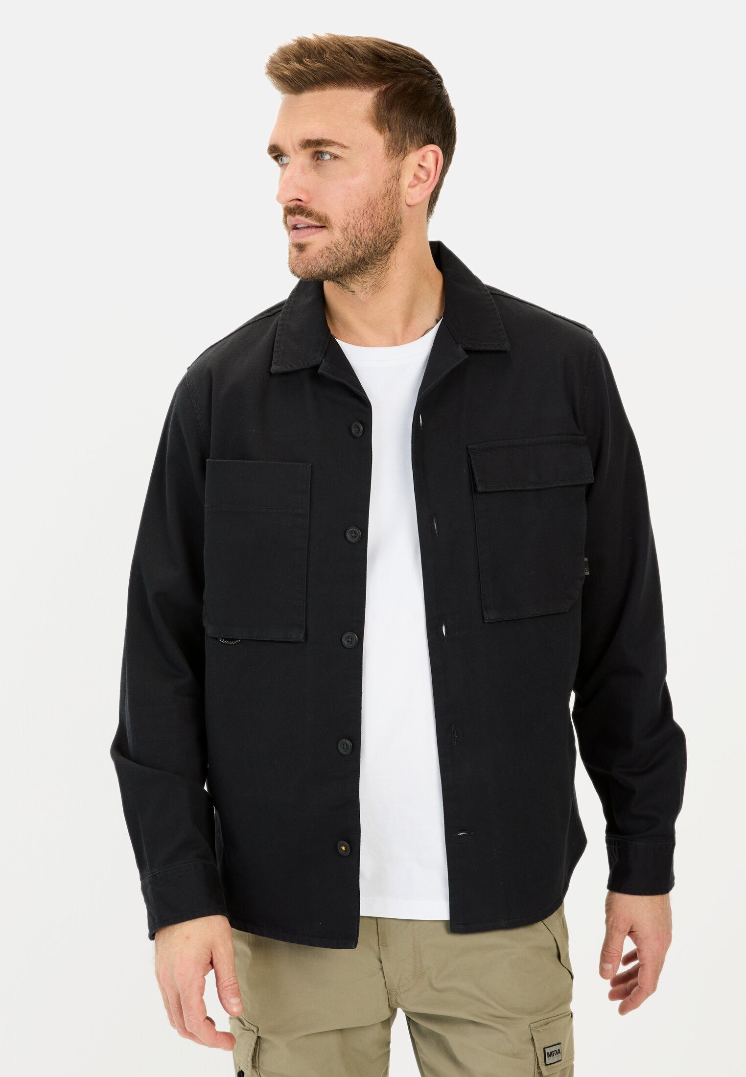 camel active Hemdjacke aus reiner Baumwolle günstig online kaufen
