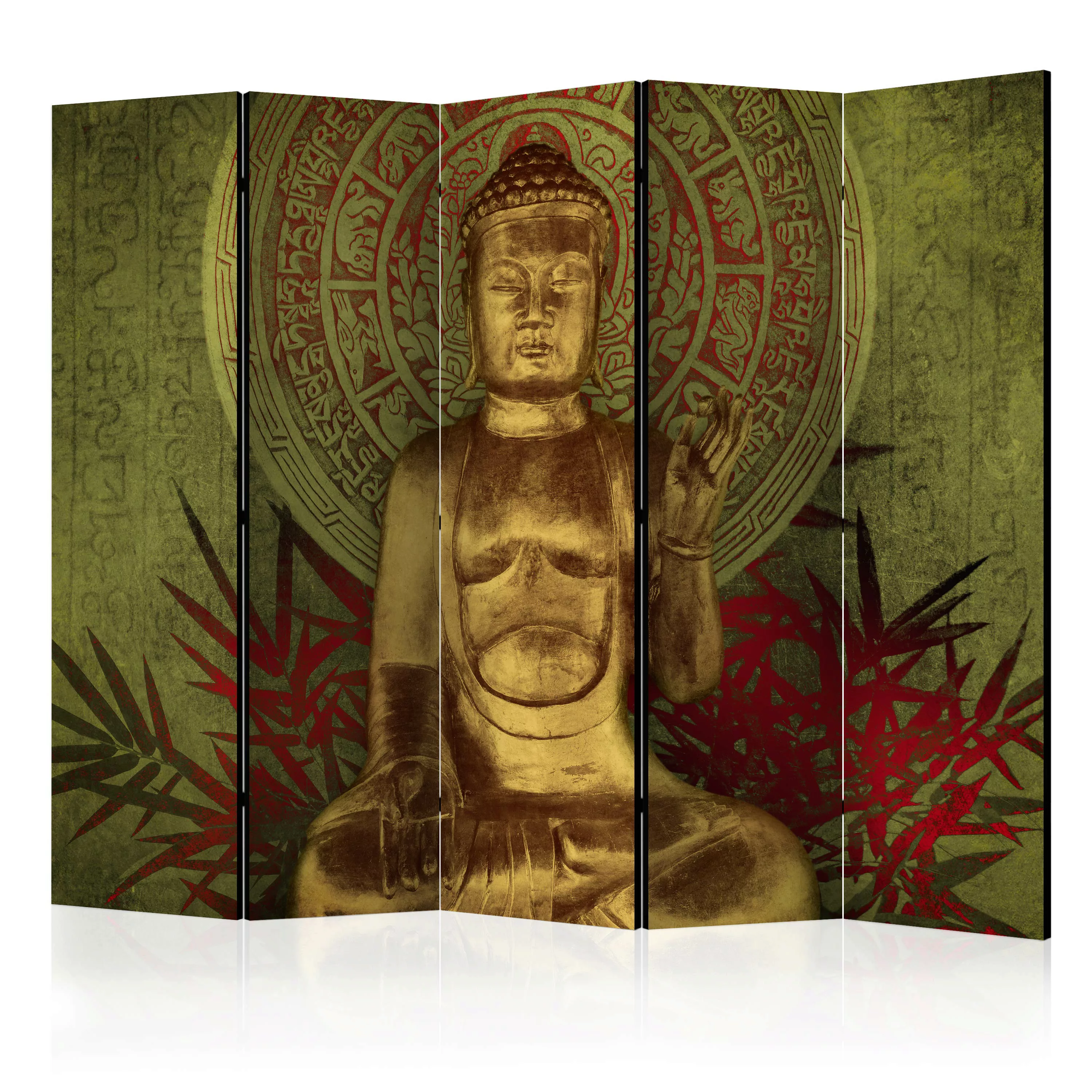 5-teiliges Paravent - Golden Buddha Ii [room Dividers] günstig online kaufen