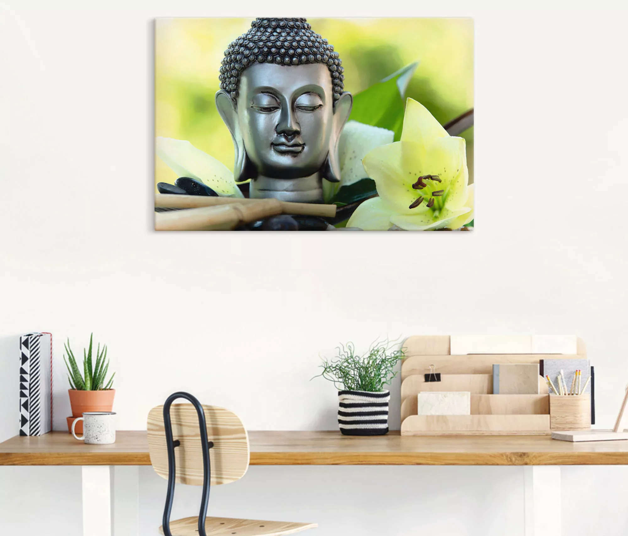 Artland Wandbild "Entspannung und Ruhe mit Buddha", Buddhismus, (1 St.), al günstig online kaufen