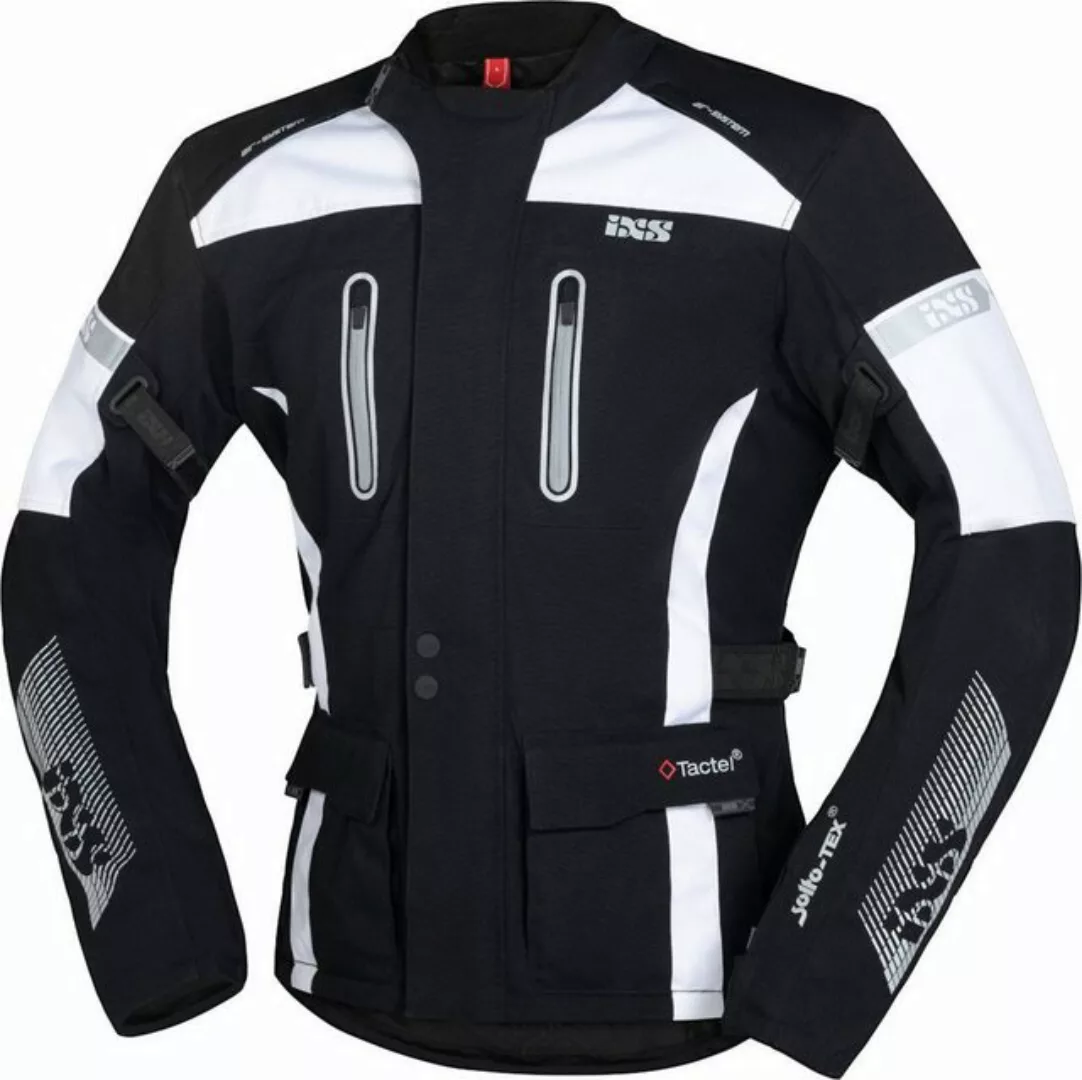 IXS Motorradjacke iXS Pacora-ST Textiljacke Herren schwarz / weiß 4XL günstig online kaufen