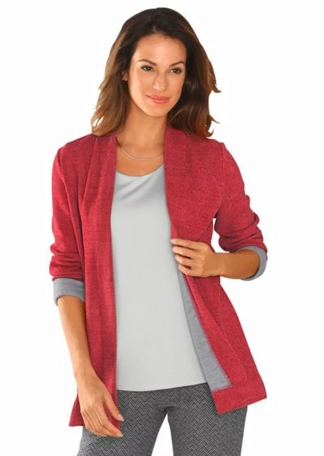 GOLDNER Strickjacke Weicher Strick-Cardigan in verschlussloser Form günstig online kaufen