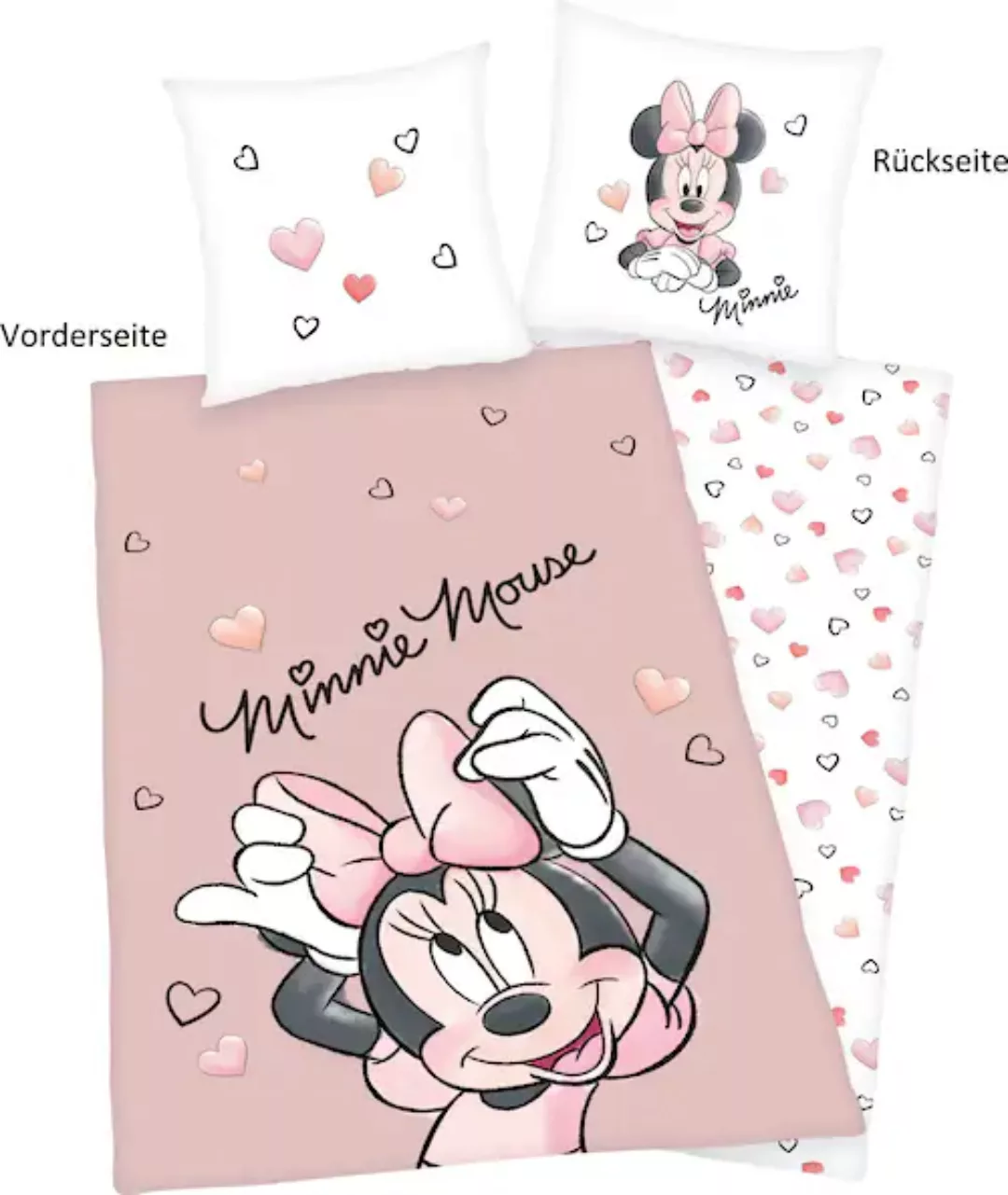 Disney Kinderbettwäsche »Disney´s Minnie Mouse«, mit tollem Minnie Mouse Mo günstig online kaufen