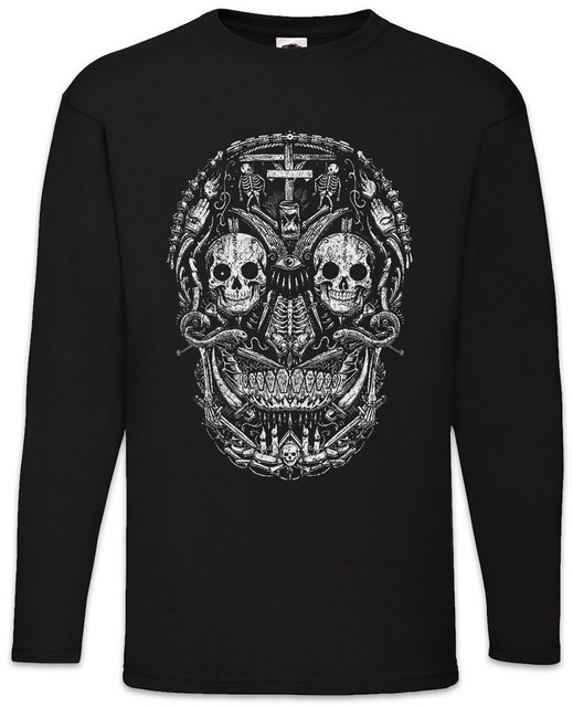 Urban Backwoods Langarmshirt Mexican Skull I Langarm T-Shirt Schädel Sugar günstig online kaufen