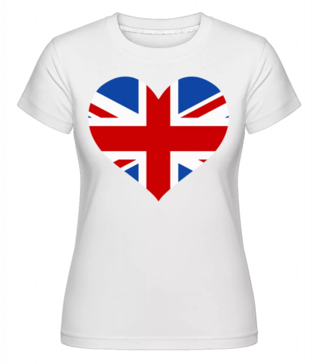 Heartshaped British Flag · Shirtinator Frauen T-Shirt günstig online kaufen