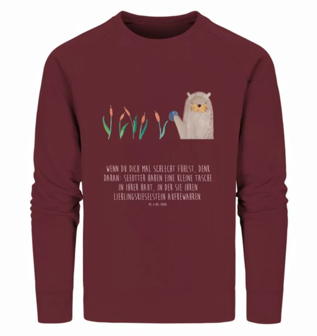 Mr. & Mrs. Panda Longpullover Größe S Otter Stein - Burgundy - Geschenk, Sw günstig online kaufen