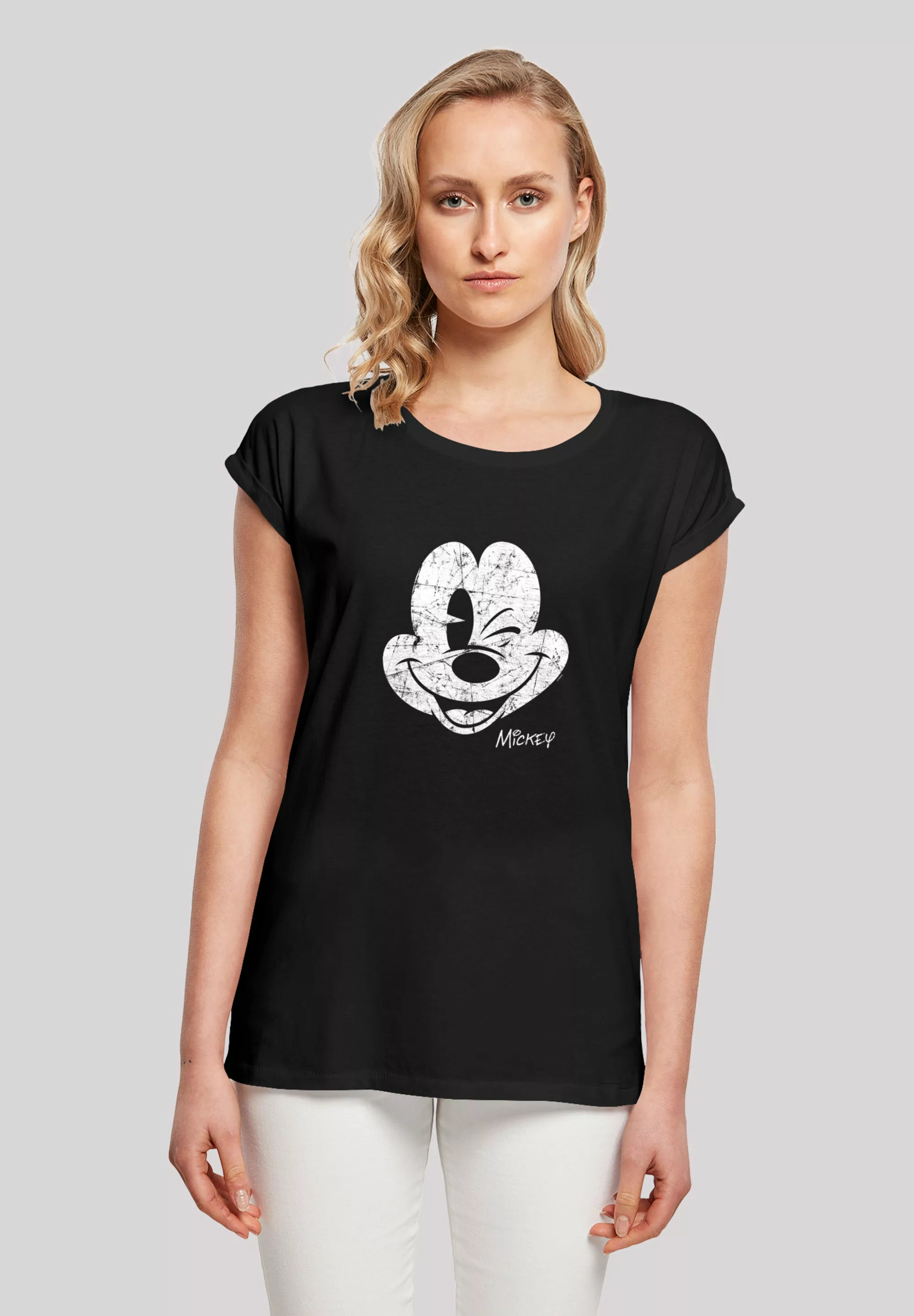 F4NT4STIC T-Shirt "Disney Micky Maus Gesicht", Damen,Premium Merch,Regular- günstig online kaufen