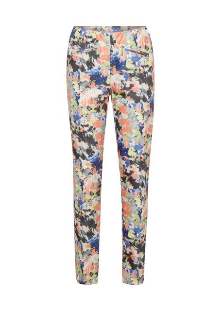 GOLDNER Stoffhose Druckhose mit ausgefallenem Blumenmuster günstig online kaufen