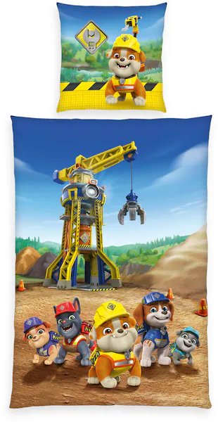 PAW PATROL Bettwäsche »Paw Patrol Rubbel&Crew«, Wendebettwäsche günstig online kaufen