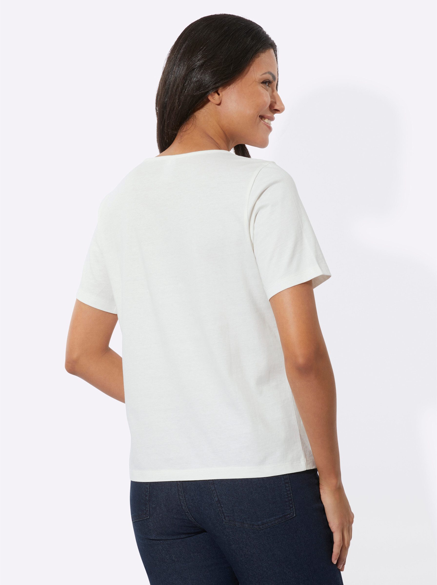 Sieh an! T-Shirt Rundhalsshirt günstig online kaufen