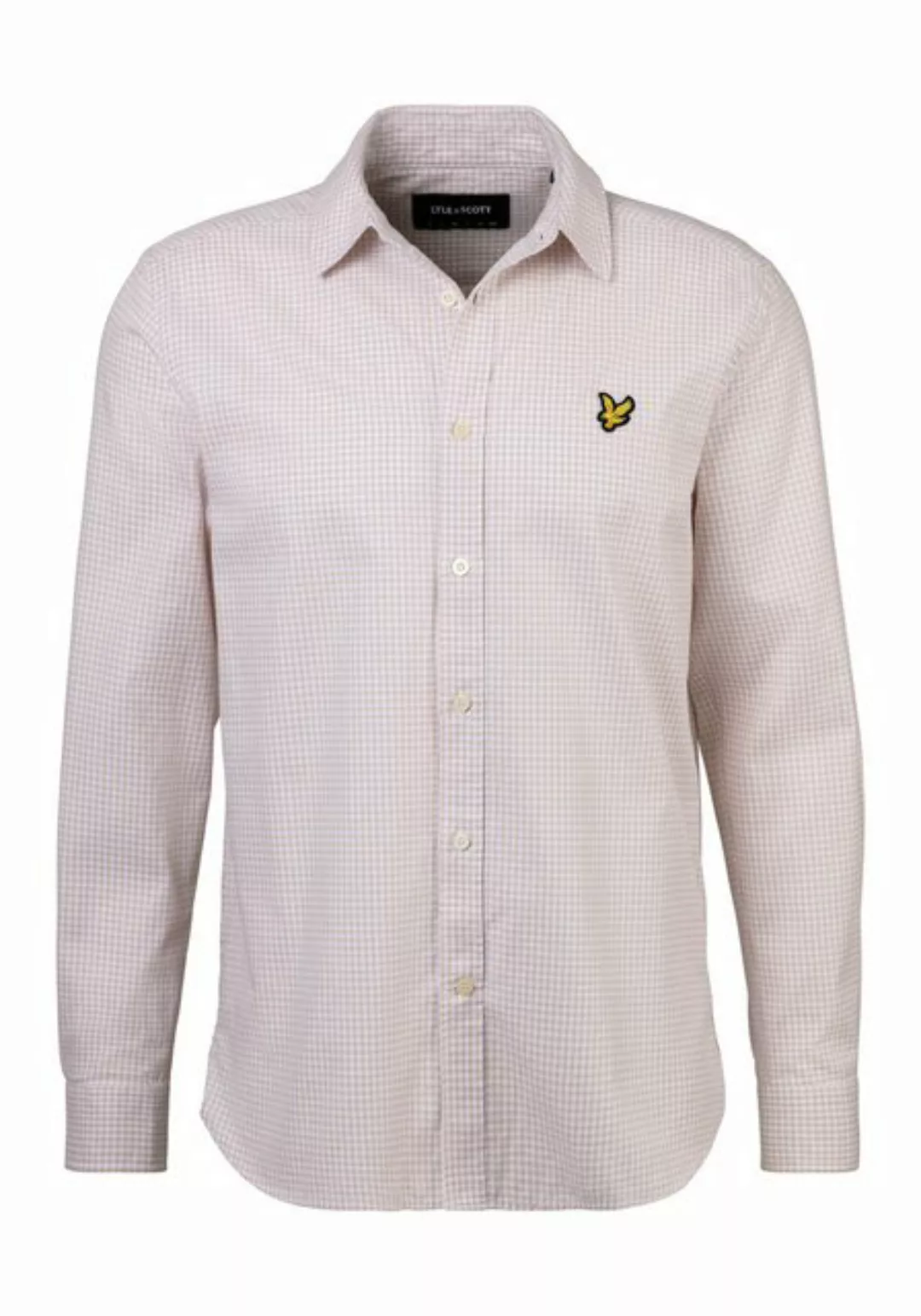 Lyle & Scott Langarmhemd mit Logostickerei auf der Brust günstig online kaufen