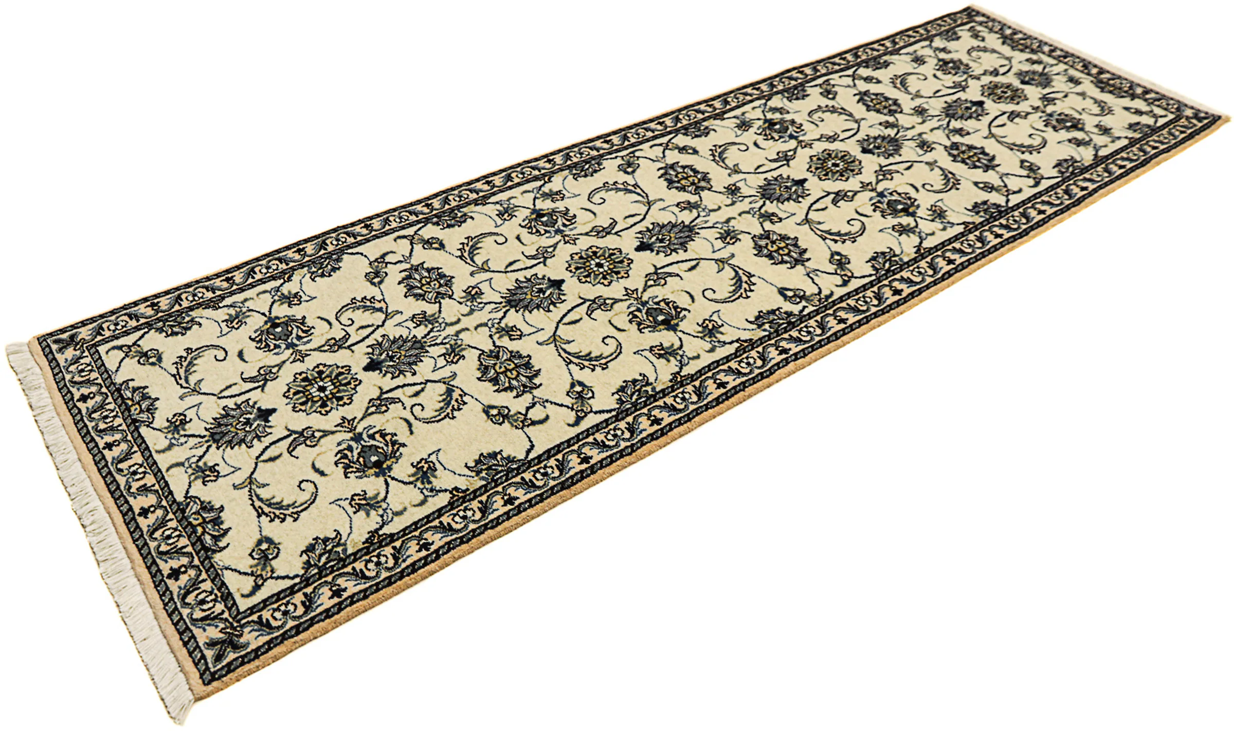 morgenland Orientteppich »Perser - Nain - 253 x 80 cm - beige«, rechteckig, günstig online kaufen