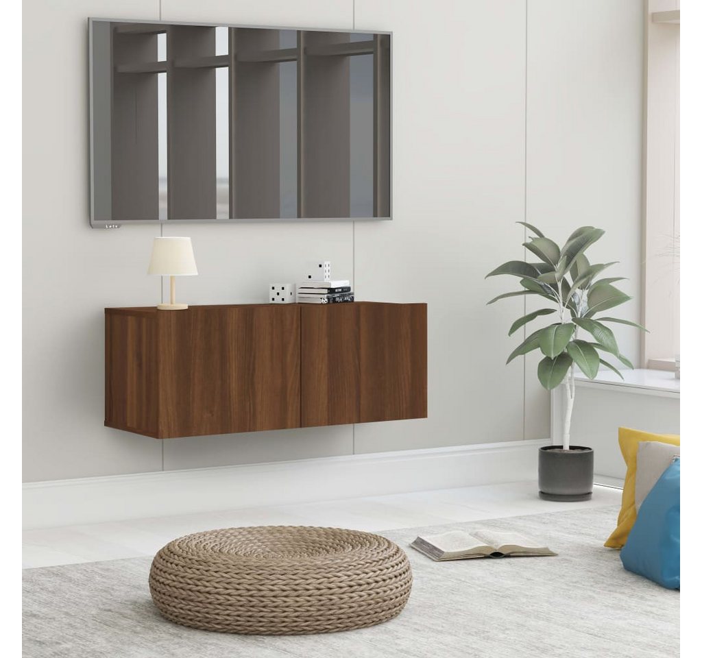 vidaXL TV-Schrank TV-Schrank Braun Eichen-Optik 80x30x30 cm Spanplatte günstig online kaufen