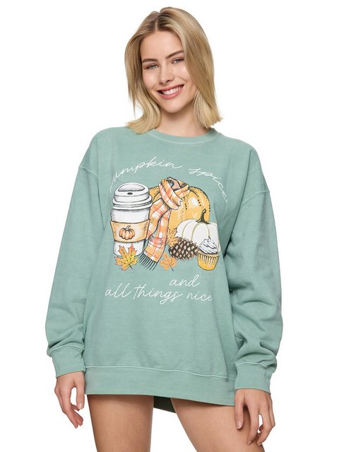 Worldclassca Sweatshirt Worldclassca Oversized Sweatshirt PUMPKIN Print Lan günstig online kaufen