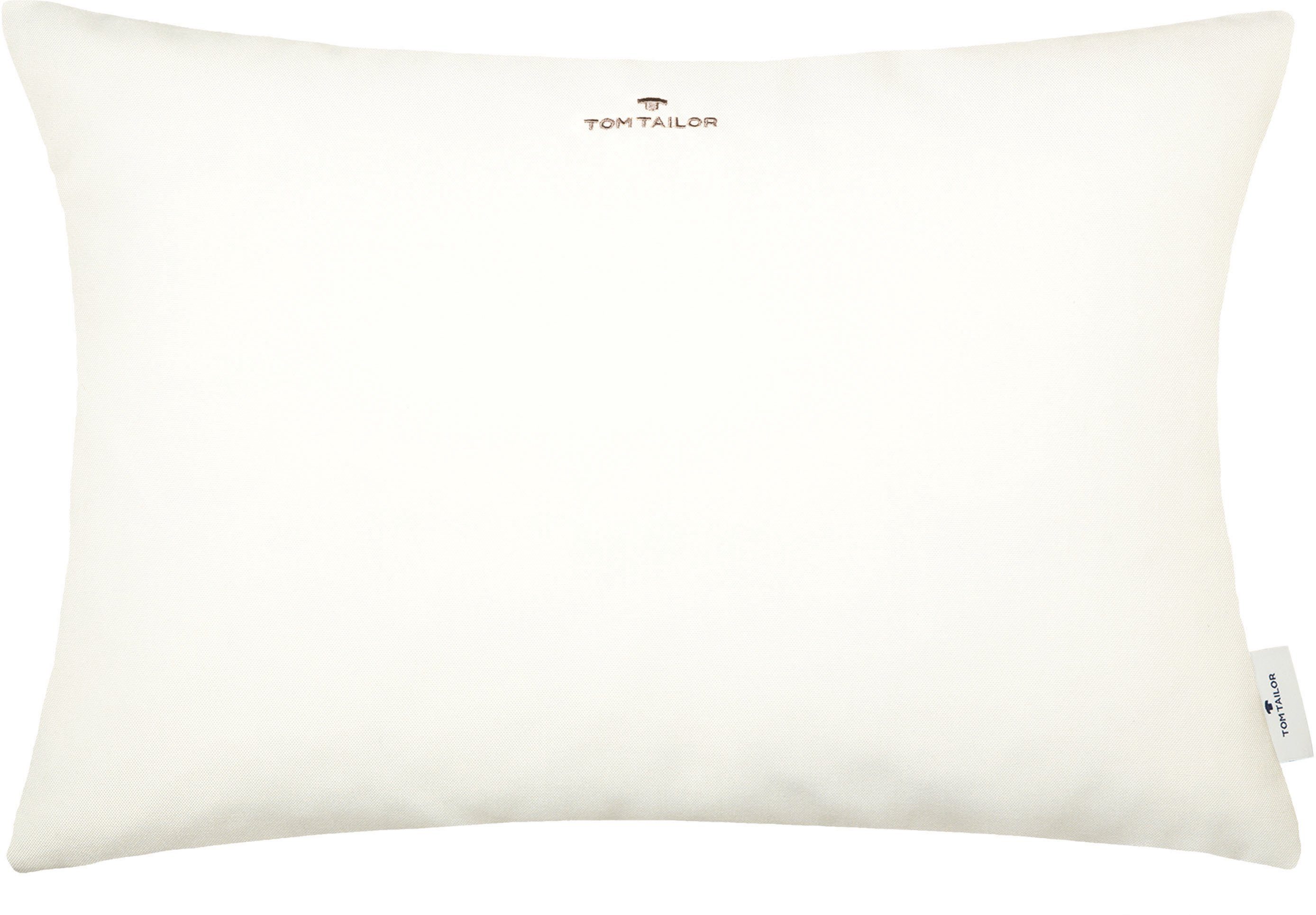 TOM TAILOR HOME Dekokissen »Dove Signature«, mit Paspel, Kissenhülle ohne F günstig online kaufen