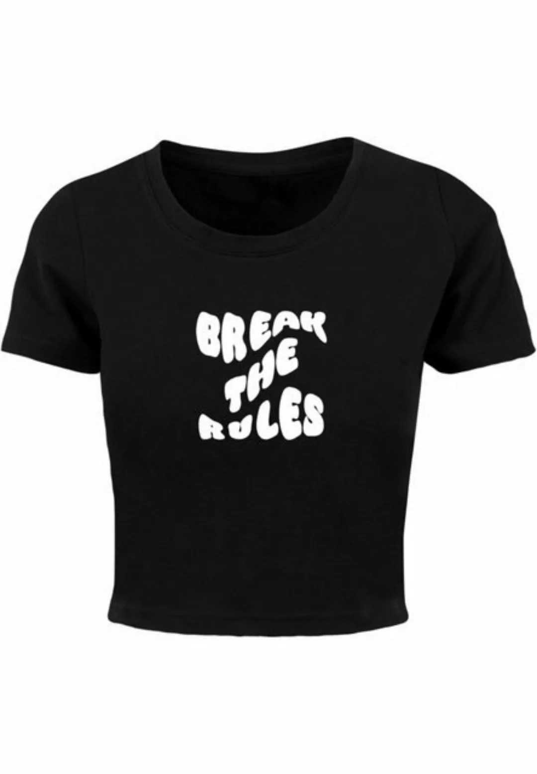 Merchcode T-Shirt Merchcode Damen Ladies Break The Rules Cropped Tee (1-tlg günstig online kaufen