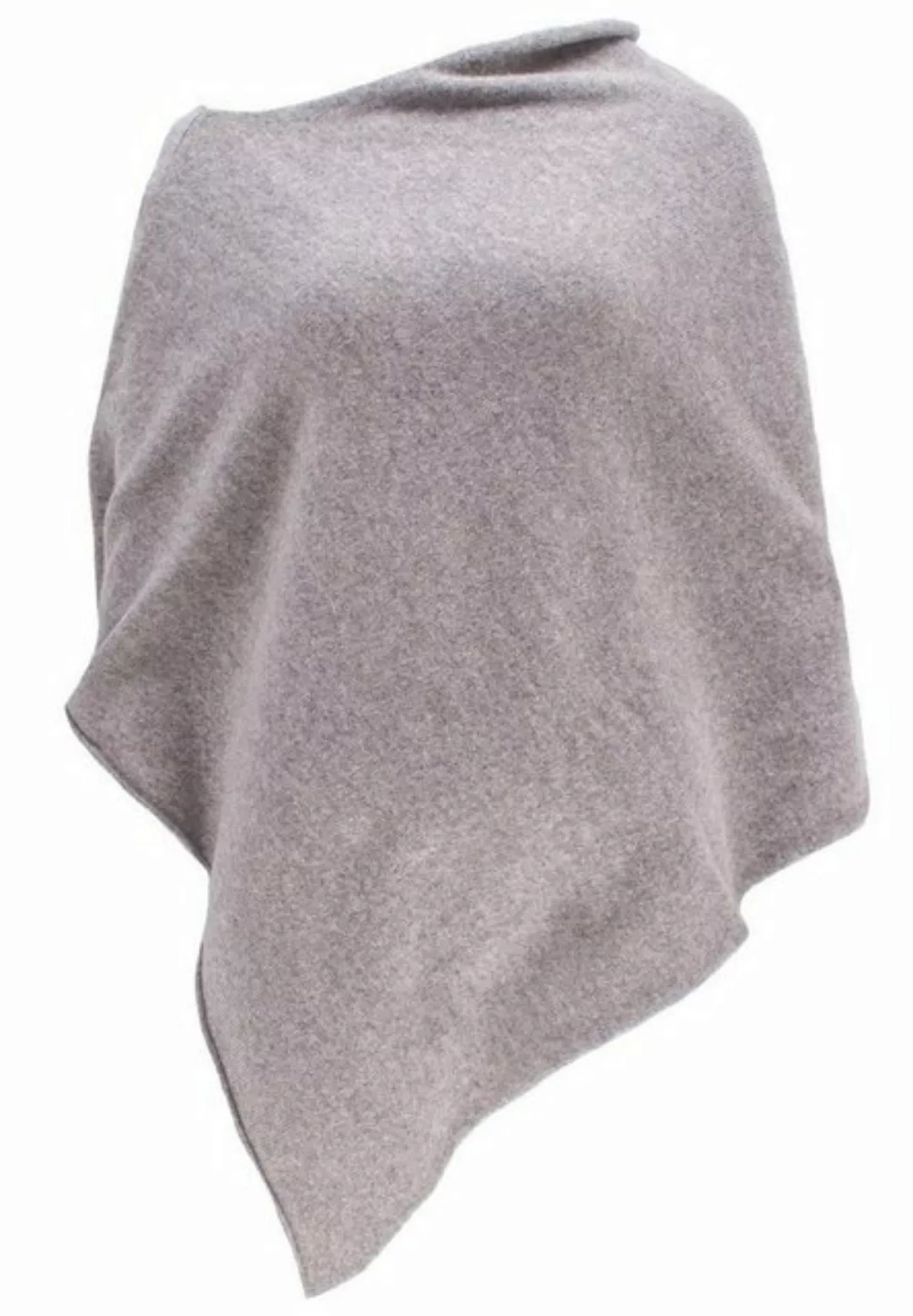 William Lockie Strickponcho SP-Shawl-Plain Damenponcho mit Rollsaum ca. 70 günstig online kaufen