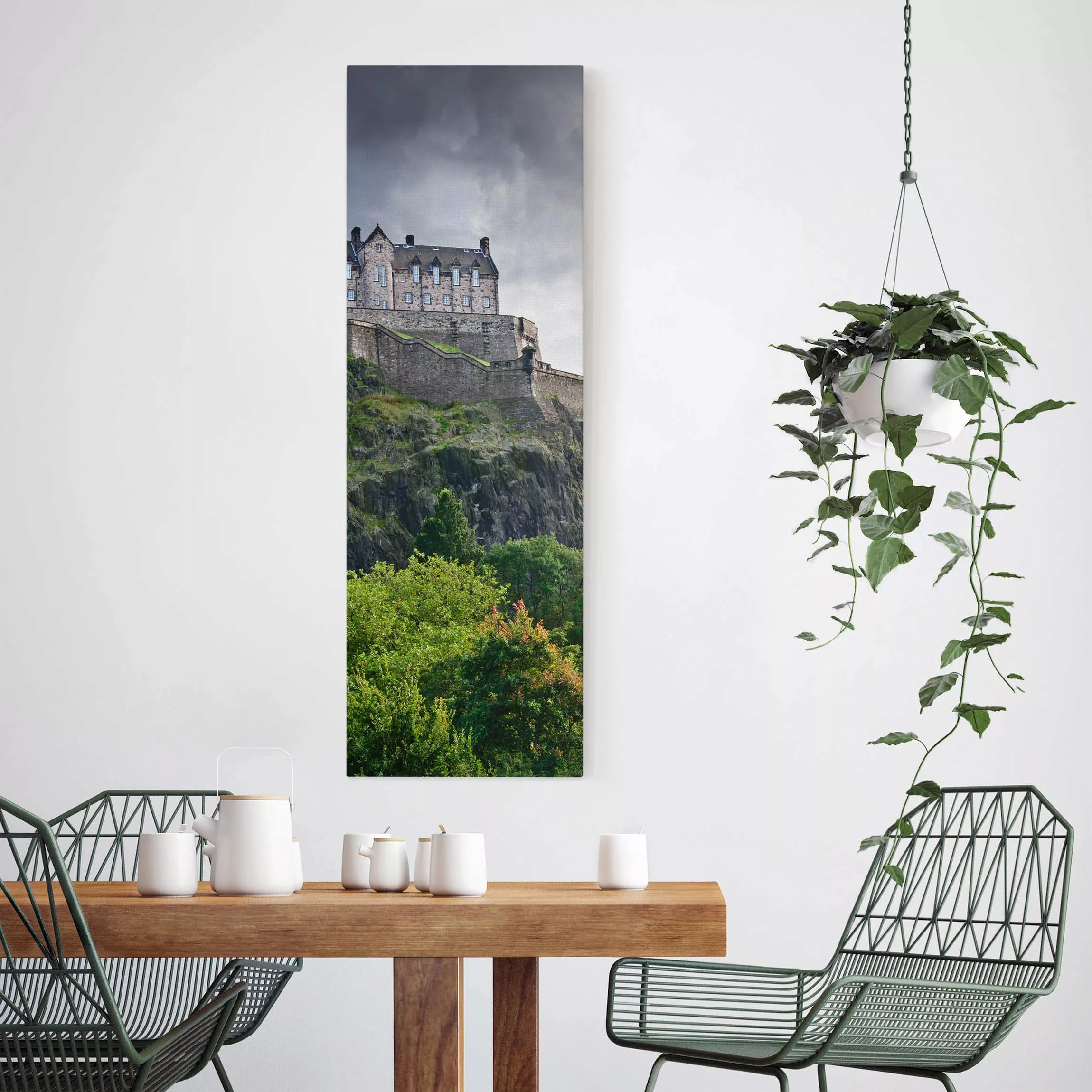 Leinwandbild Architektur & Skyline - Hochformat Edinburgh Castle günstig online kaufen