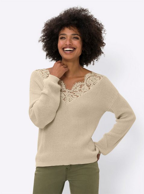 heine Strickpullover V-Ausschnitt-Pullover günstig online kaufen