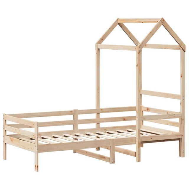 vidaXL Bett Tagesbett mit Dach 90x200 cm Massivholz Kiefer günstig online kaufen