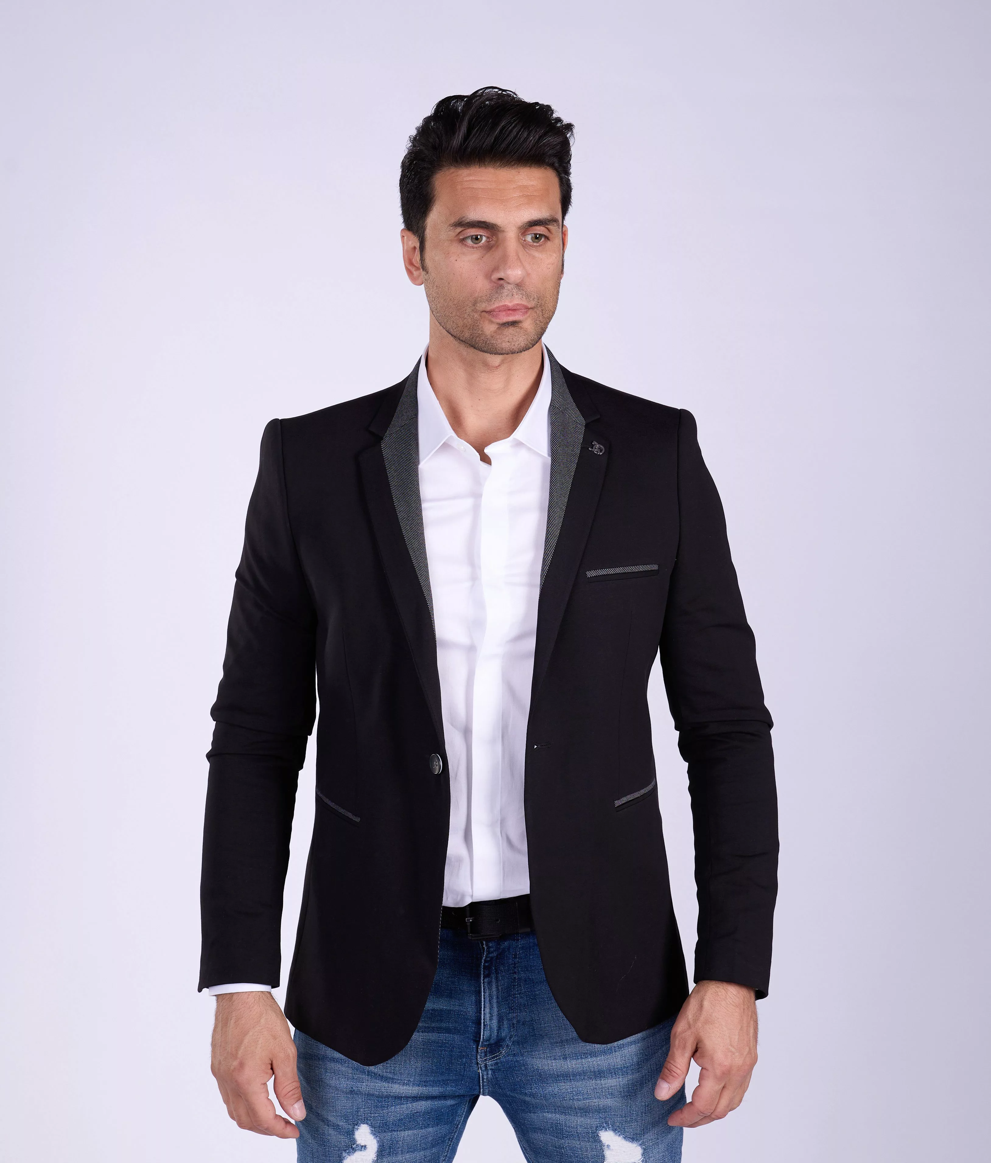 Denim Distriqt Jerseysakko Jersey Sakko mit günstig online kaufen