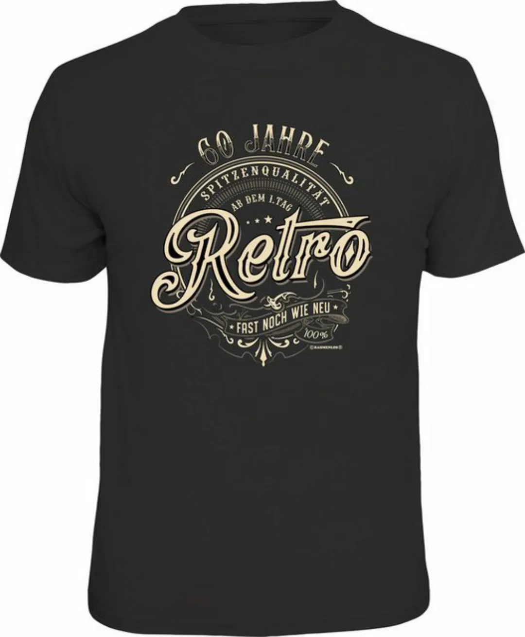 RAHMENLOS® T-Shirt zum Geburtstag: 60 Jahre Retro, fast noch wie neu günstig online kaufen