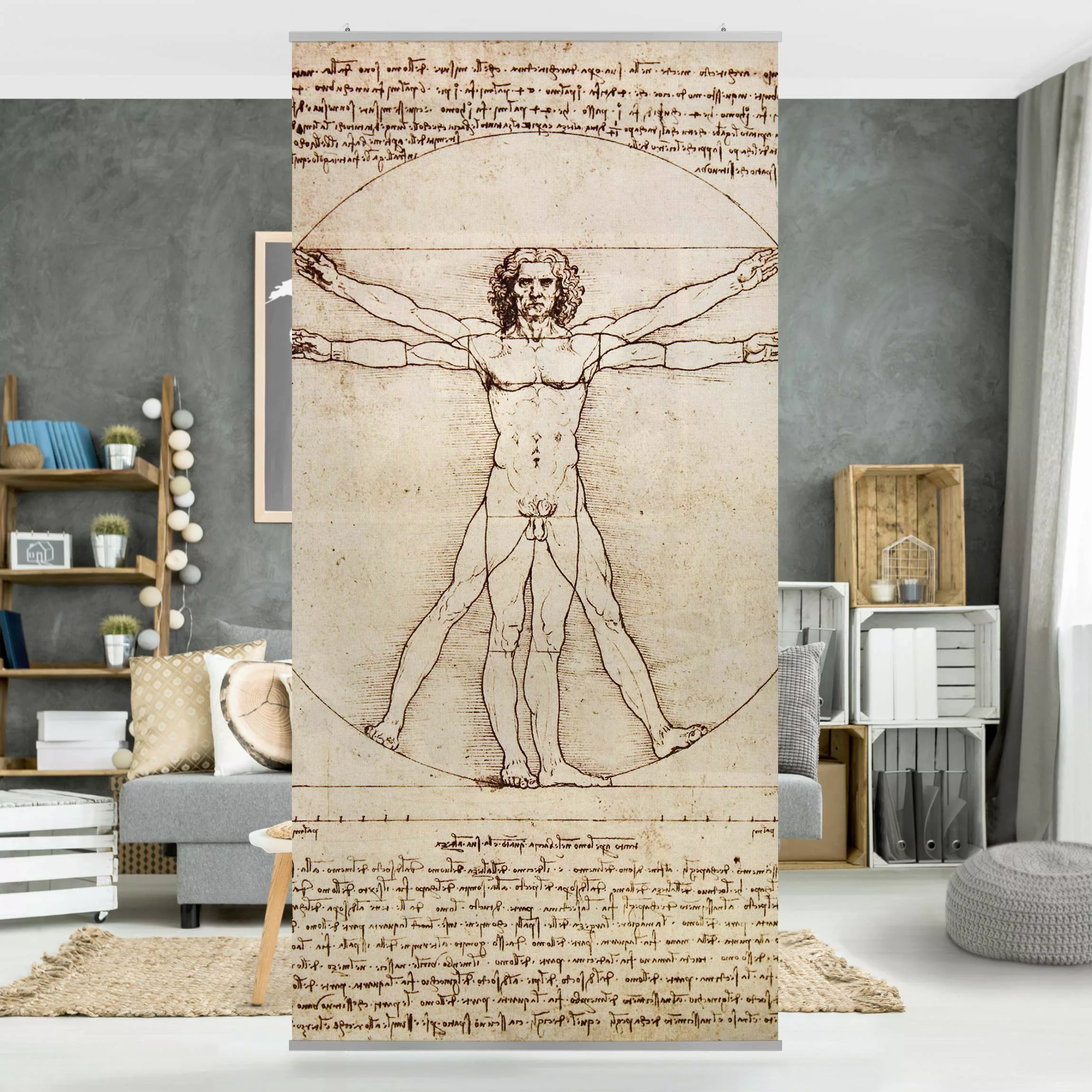Raumteiler Portrait Da Vinci günstig online kaufen