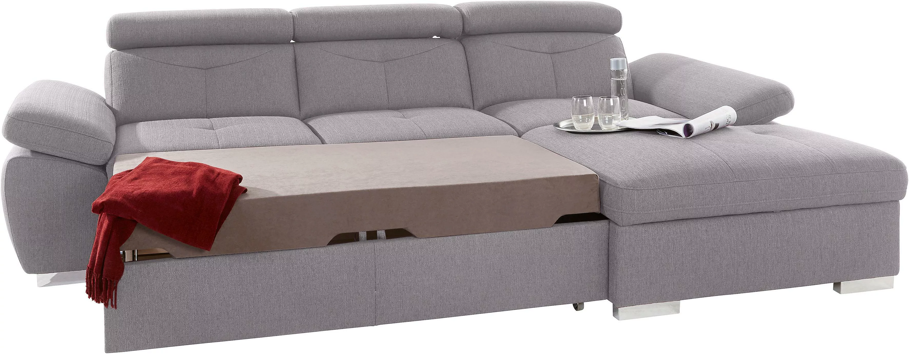 exxpo - sofa fashion Ecksofa »Spring, super bequem und komfortabel mit Armt günstig online kaufen