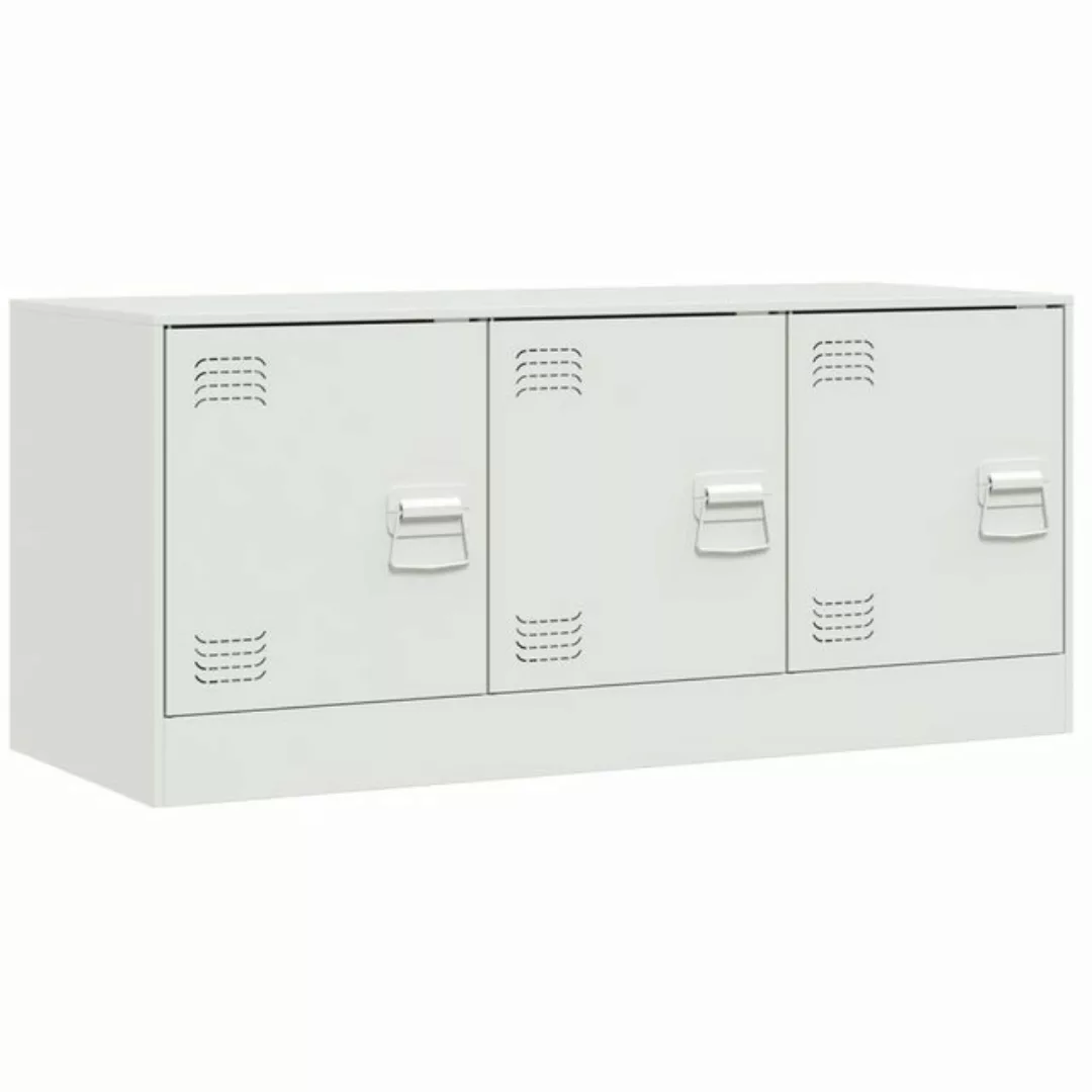 vidaXL TV-Schrank TV-Schrank Weiß 99x39x44 cm Stahl (1-St) günstig online kaufen