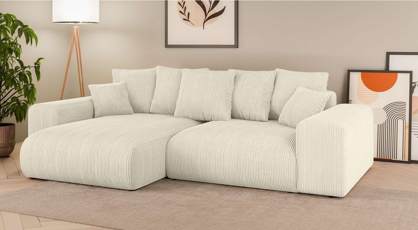 INOSIGN Ecksofa "LAKESIDE mit Bettfunktion und Bettkasten, B/T/H 257/166/84 günstig online kaufen