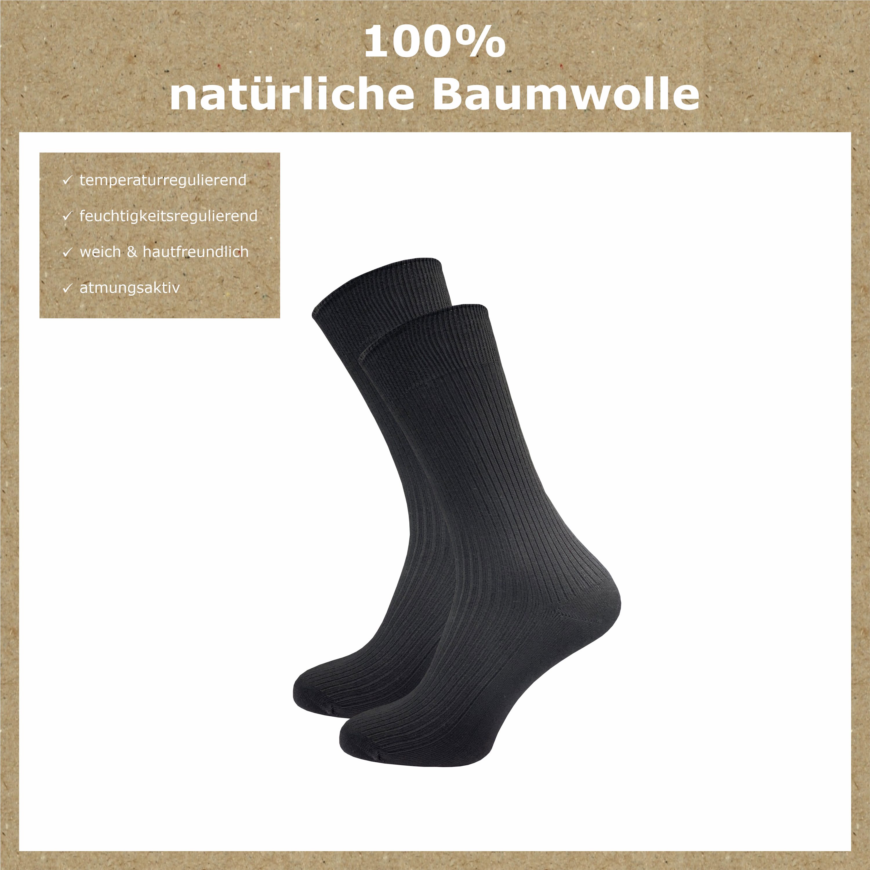 GAWILO Basicsocken für Herren aus 100% günstig online kaufen