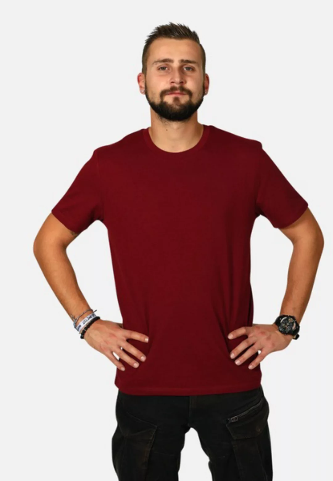 Basic Herren T-shirt Aus Biobaumwolle Gots günstig online kaufen