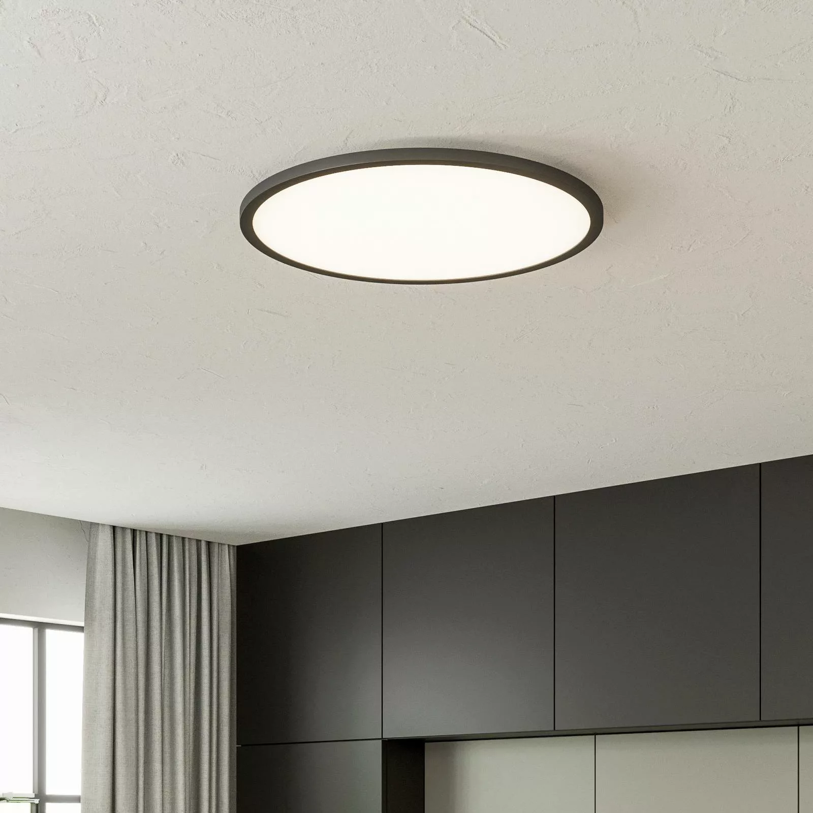 Brilliant LED-Deckenaufbau-Paneel Tuco 50 cm Schwarz und Weiß günstig online kaufen