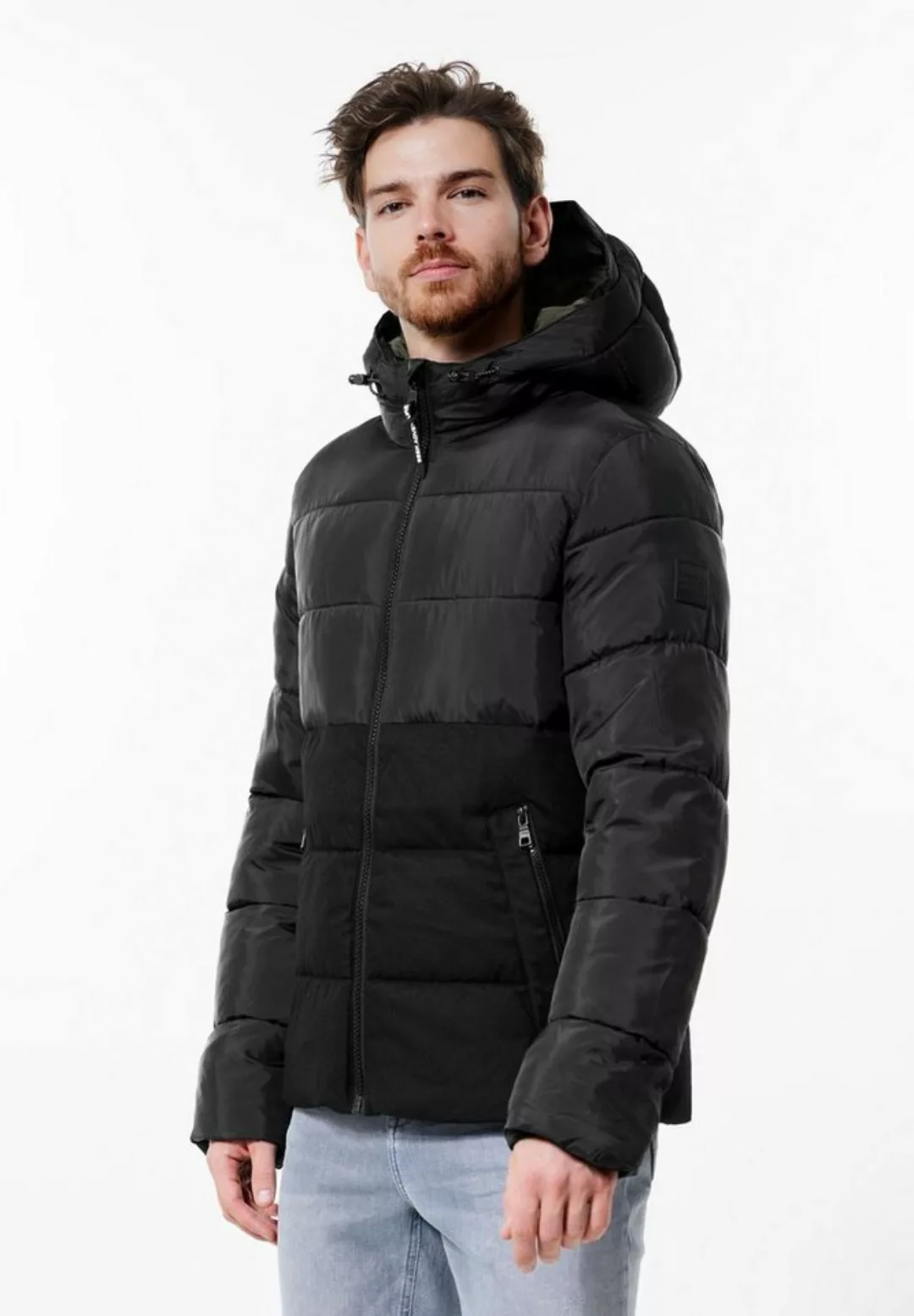 STREET ONE MEN Steppjacke, mit Kapuze, mit moderner Steppung günstig online kaufen