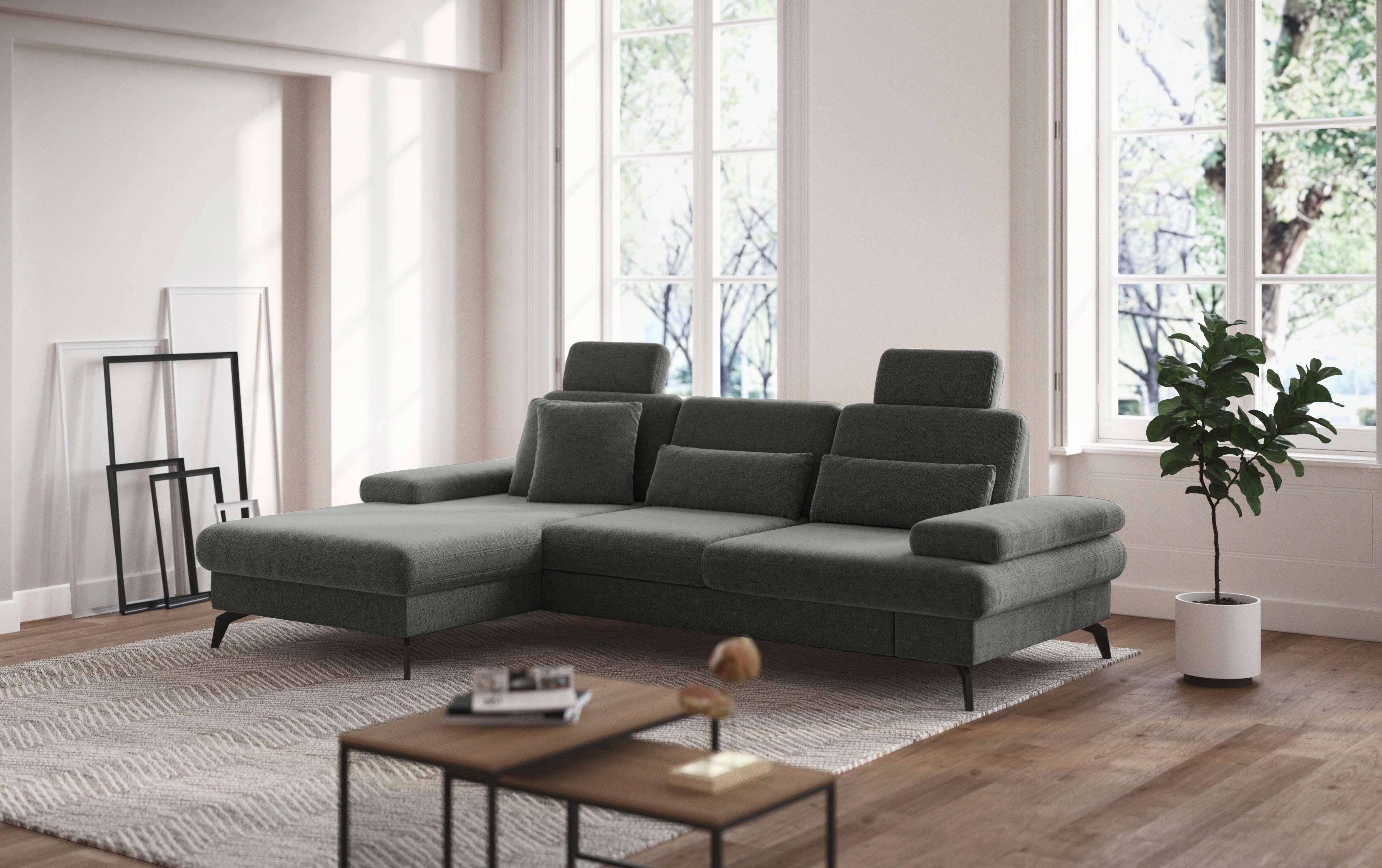 sit&more Ecksofa "Morris L-Form, inkl. Sitztiefenverstellung", wahlweise mi günstig online kaufen