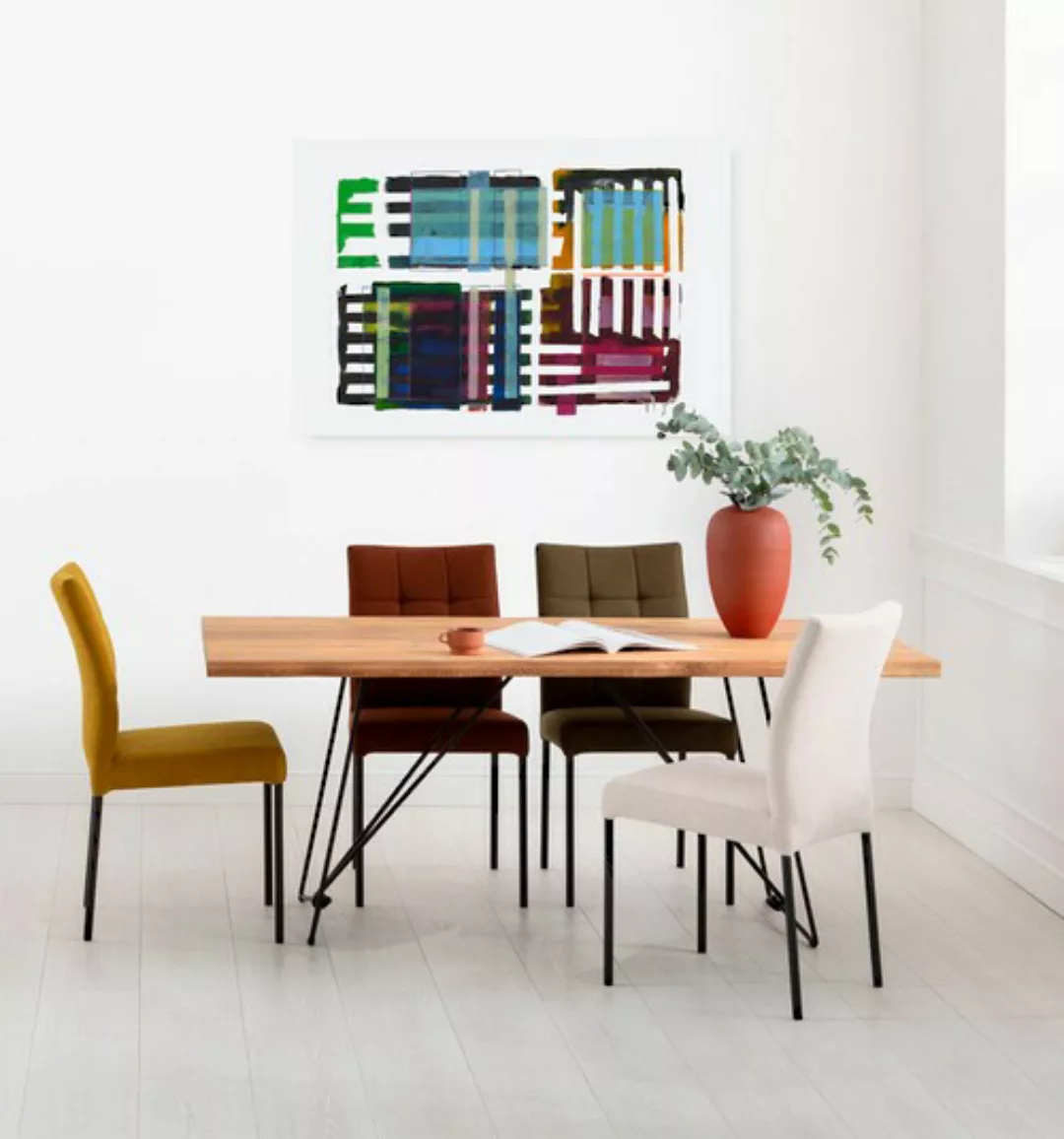 Komar Leinwandbild »Grids & Stripes«, (1 St.), 60x90 cm (Breite x Höhe), Ke günstig online kaufen