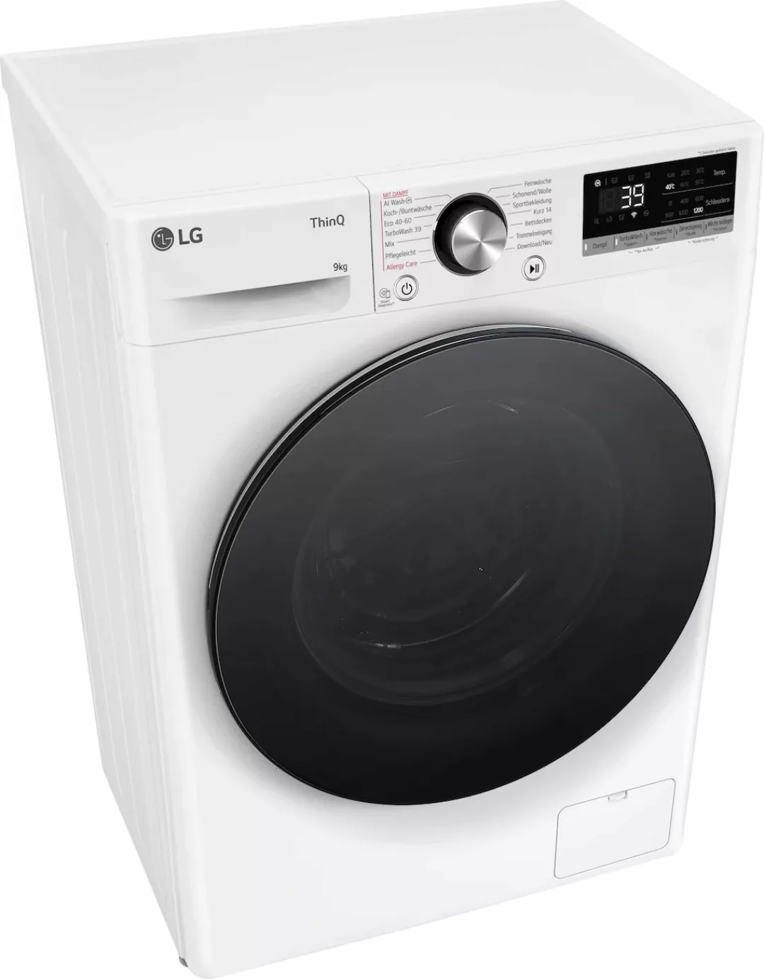 LG Waschmaschine »F2V7SLIM9(B)«, F2V7SLIM9, 9 kg, 1200 U/min, Raumsparer: n günstig online kaufen