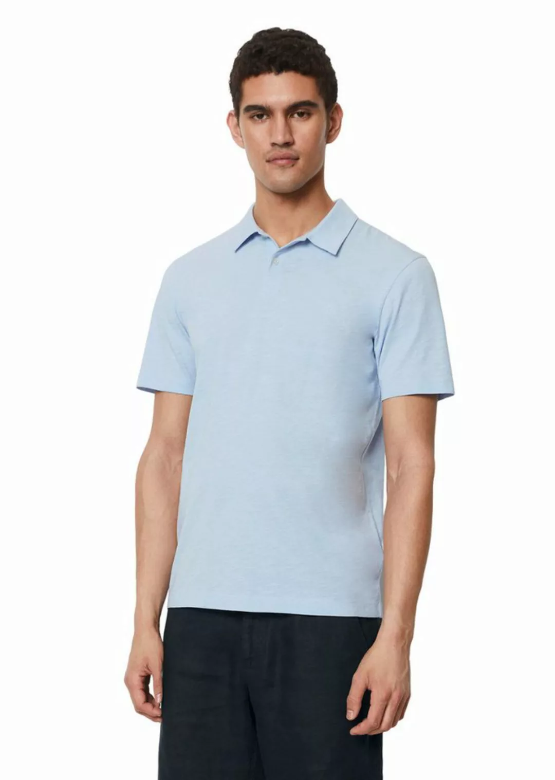 Marc O'Polo Poloshirt mit lebendiger, bewegter Oberfläche günstig online kaufen