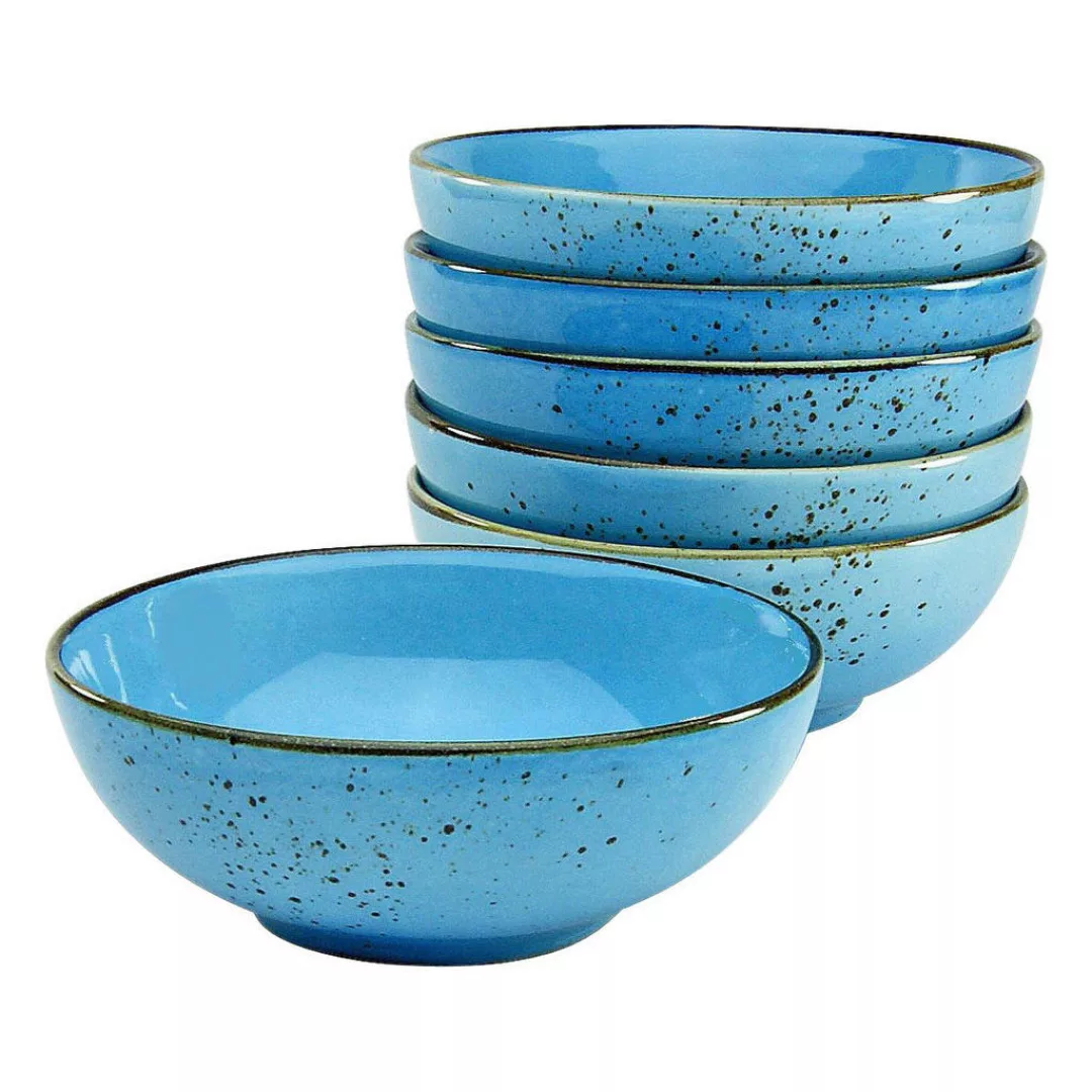 CreaTable Schalen-Set NATURE COLLECTION blau Steinzeug D: ca. 16,5 cm günstig online kaufen