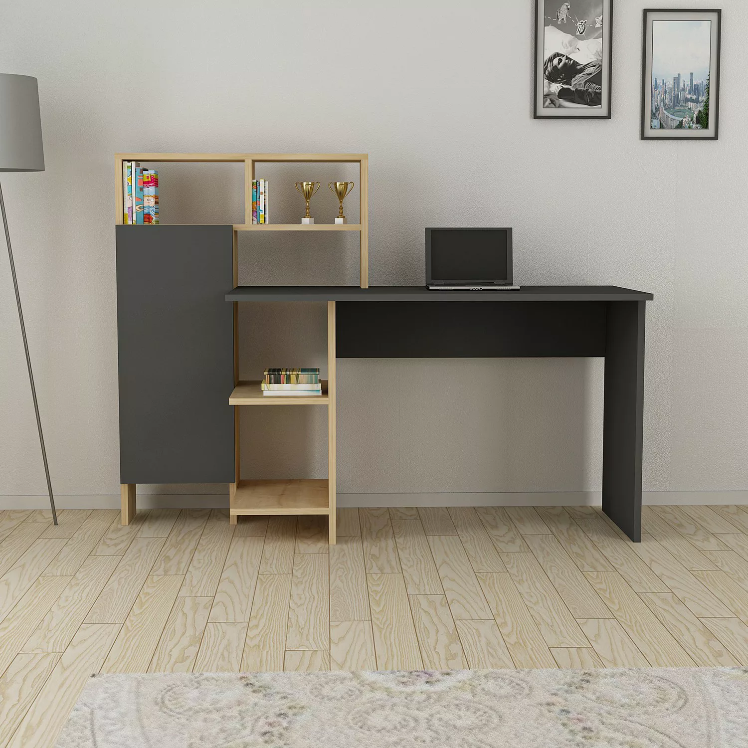 home24 Schreibtisch-Kombination Jarred günstig online kaufen