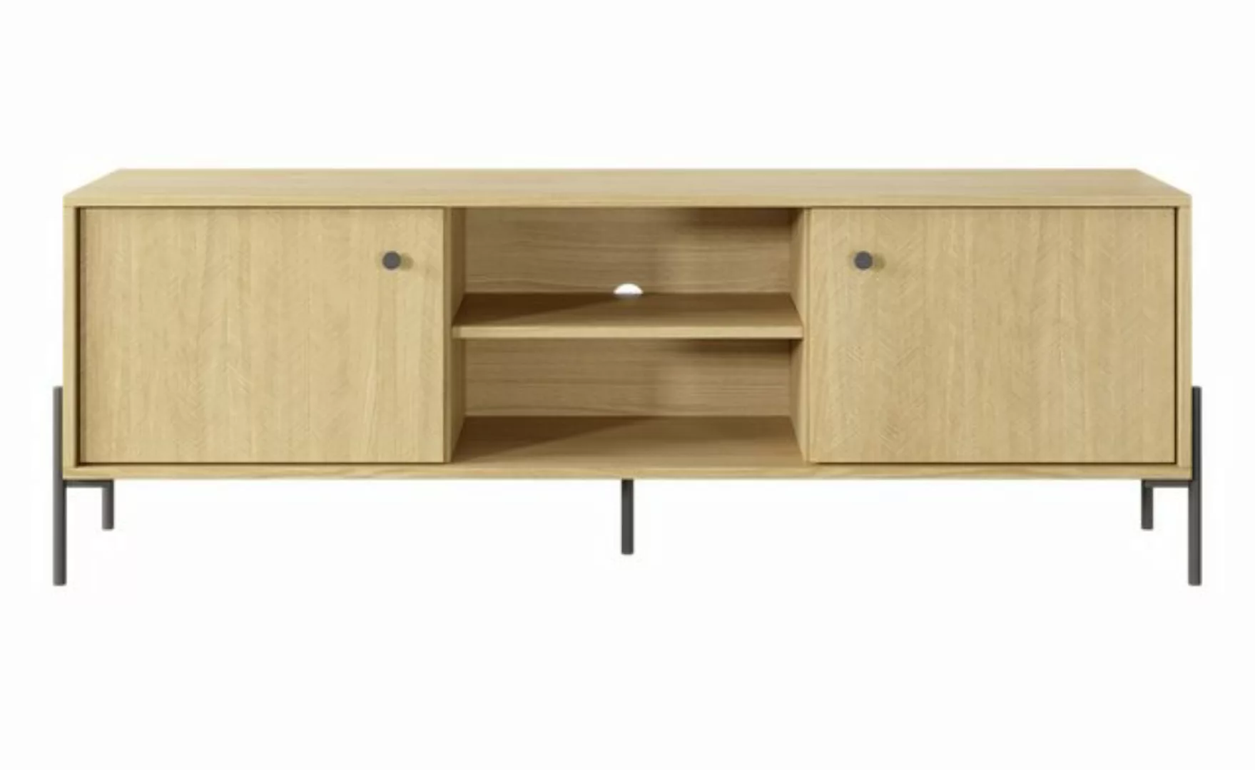 Furnix TV-Schrank SCANDINAWA 157 Fernsehschrank mit schwarzen Metallfüßen h günstig online kaufen