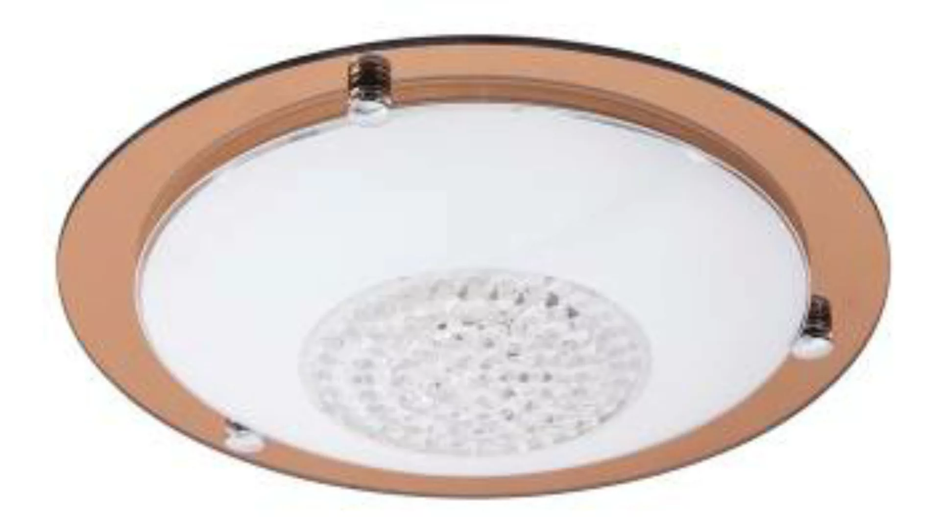 LED Deckenlampe Glas rund Ø31,5cm Zeitlos in Rosé günstig online kaufen
