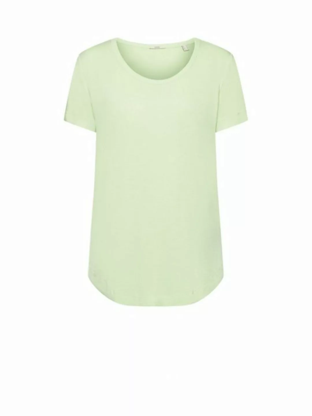 Esprit T-Shirt Viskose-T-Shirt mit weitem, rundem Ausschnitt (1-tlg) günstig online kaufen