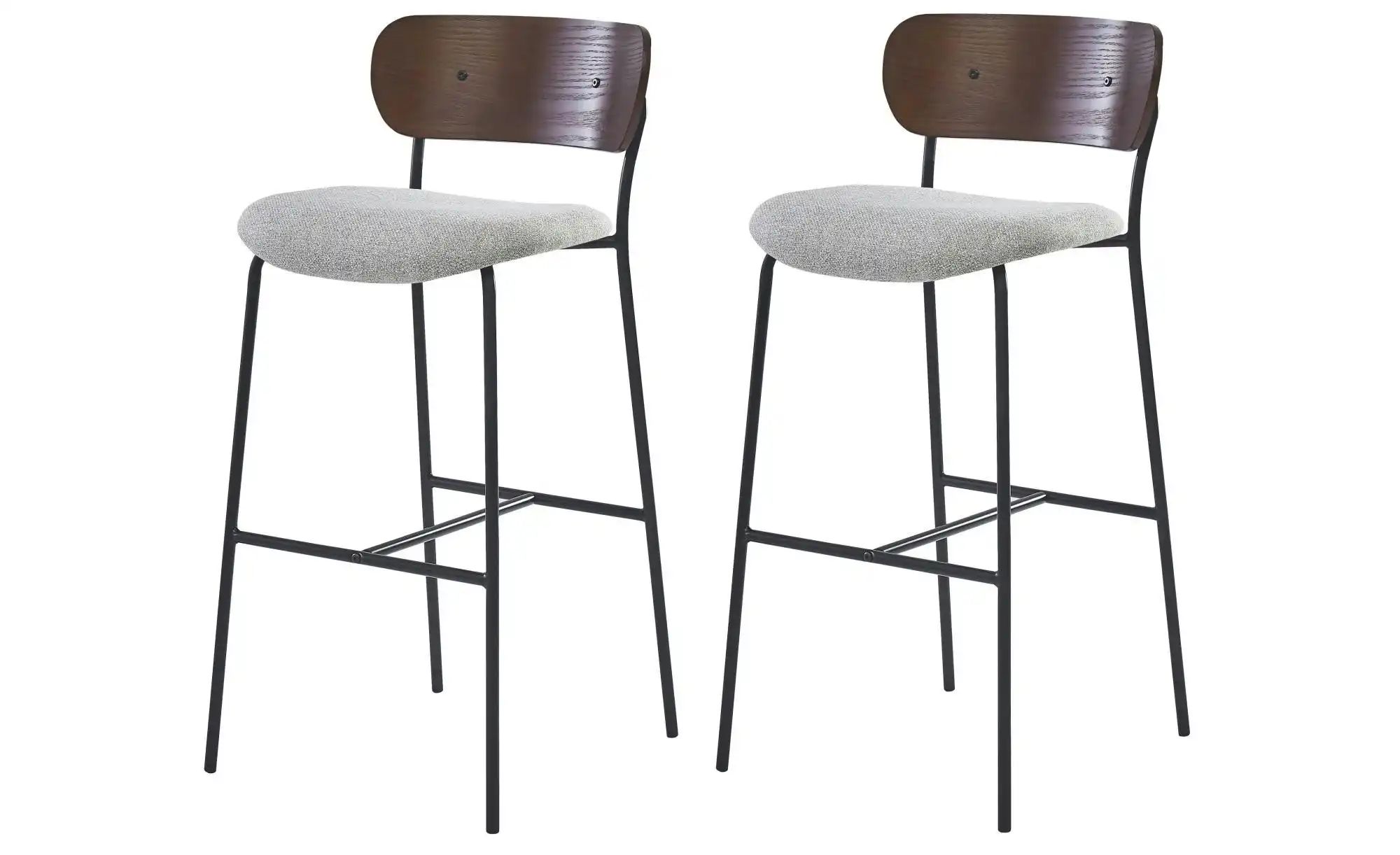 Barhocker 2er-Set  Tablincoln ¦ grau ¦ Maße (cm): B: 45,5 H: 93,5 Polstermö günstig online kaufen