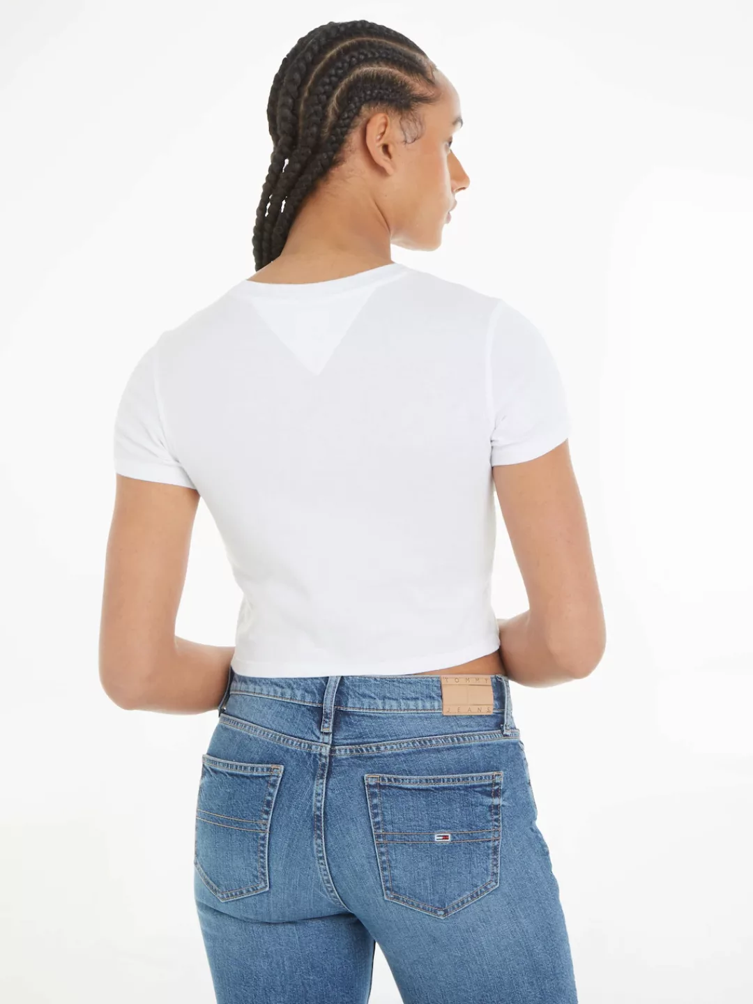 Tommy Jeans T-Shirt "TJW SLIM CRP WASHED TJ LIPS TEE", mit Frontprint günstig online kaufen