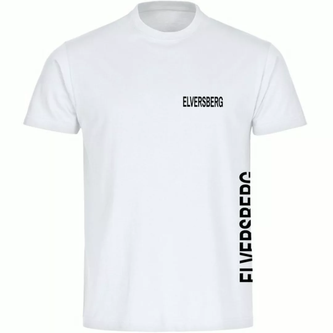 multifanshop T-Shirt Herren Elversberg - Brust & Seite - Männer günstig online kaufen